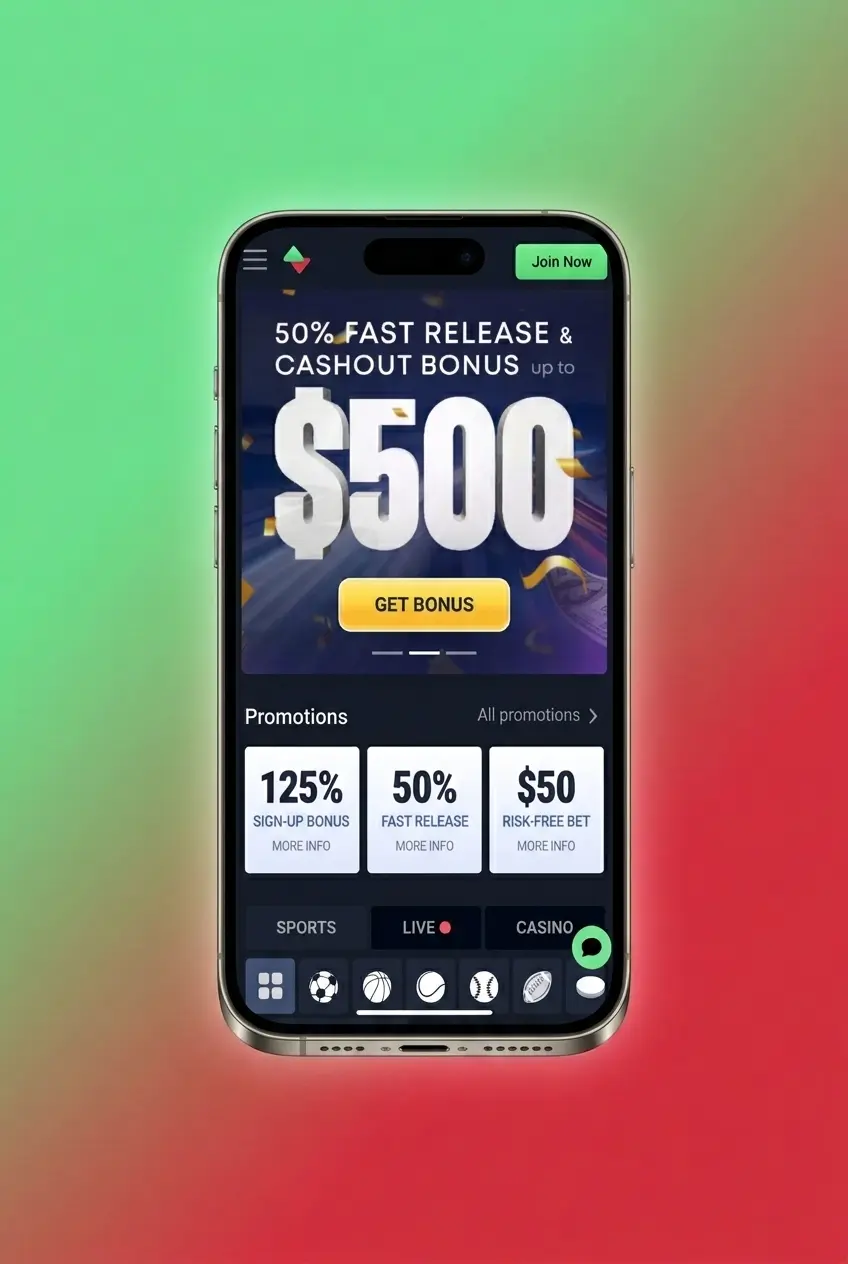 Tela de login do aplicativo Sportbet no celular com campos de e-mail, senha e botão Entrar